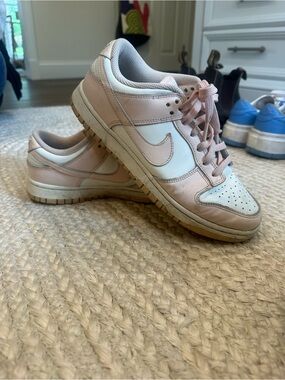 Nike Women’s Low-Top Sneakers in Pale Pink and White